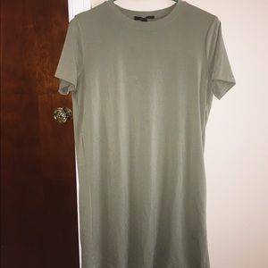 Green T-shirt dress